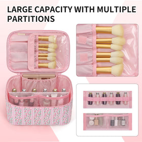OCHEAL separate brush compartment keeps brushes clean and dust-free