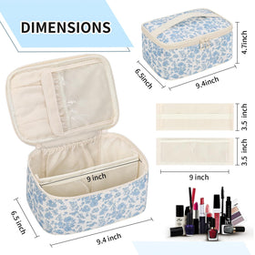 OCHEAL large capacity accommodates brushes, palettes, and daily makeup with room to spare