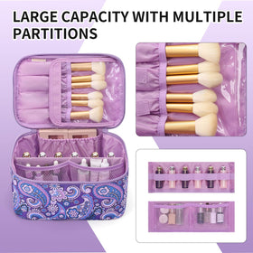 OCHEAL makeup bag compact travel size fits in luggage