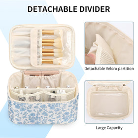 OCHEAL vegan leather makeup bag offers waterproof protection for beauty essentials