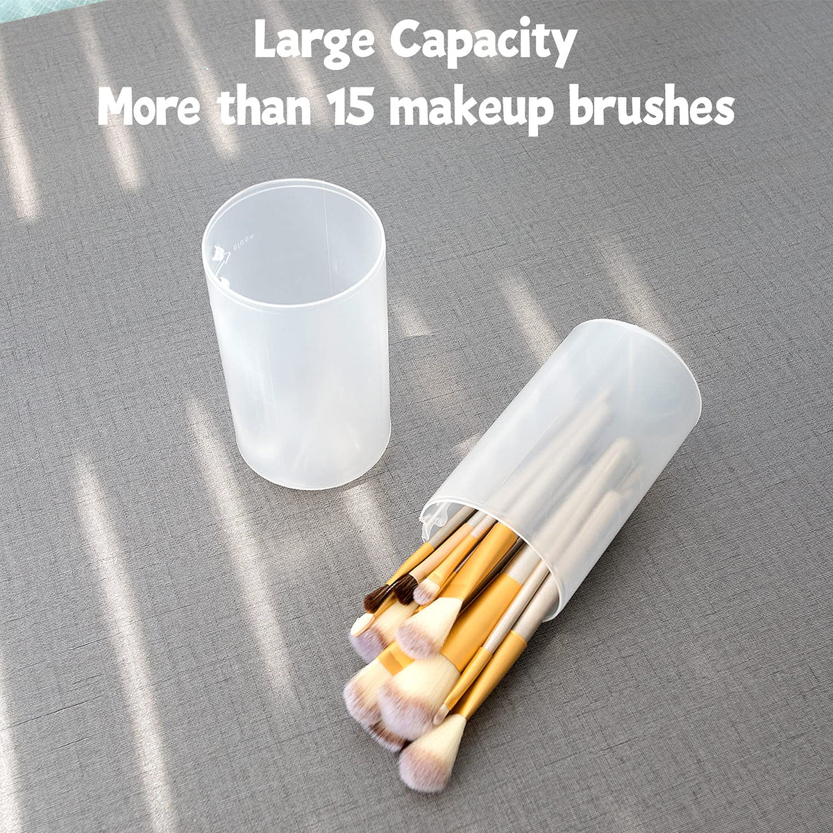 OCHEAL dual-section case separating brushes and small tools for organization.