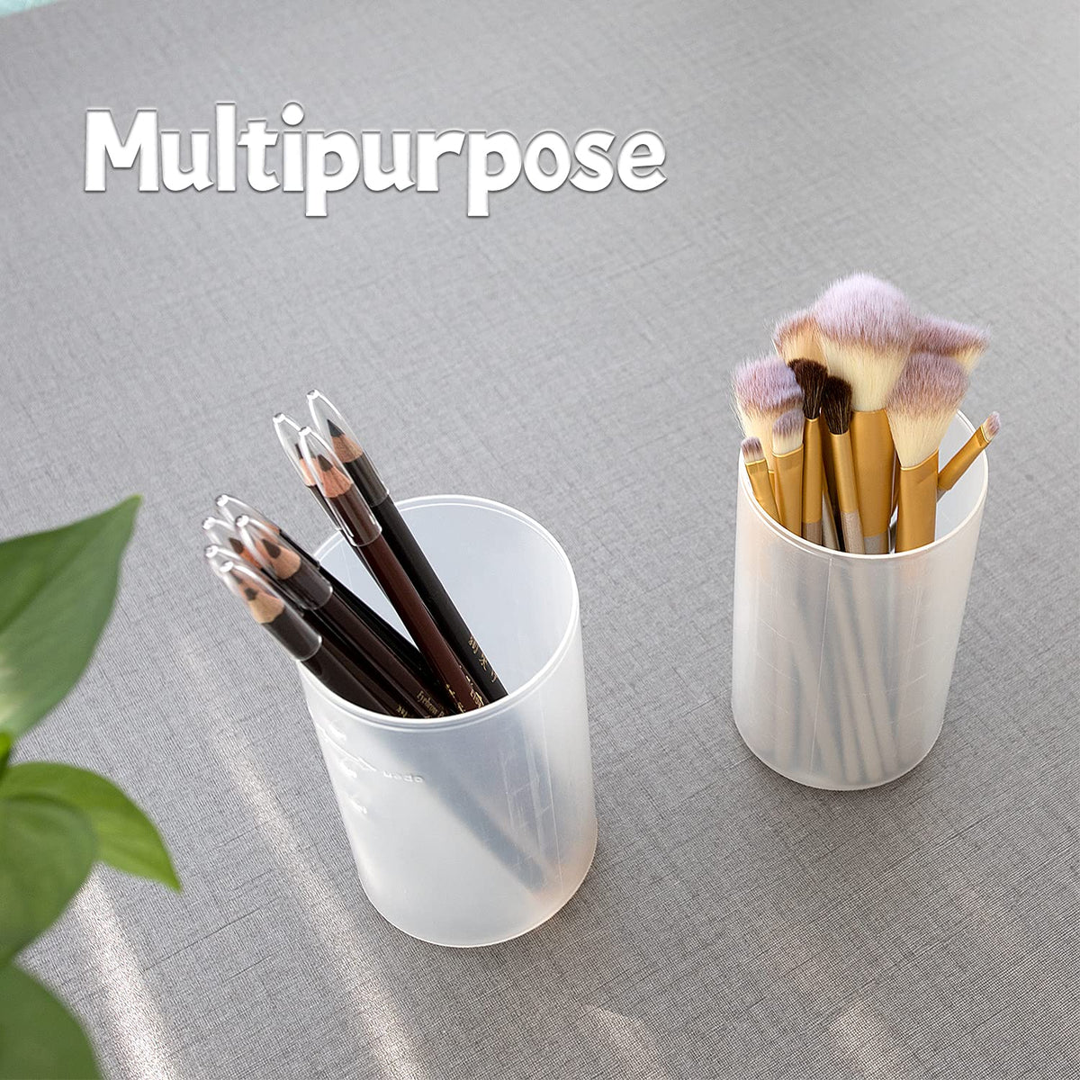 OCHEAL transparent travel case safeguarding brushes from dust and splashes.