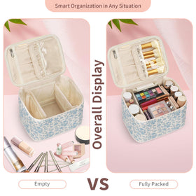 OCHEAL travel makeup bag smooth two-way zippers for easy access