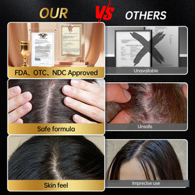 OCSINL hair regrowth bottle on white background signaling convenient at-home use.
