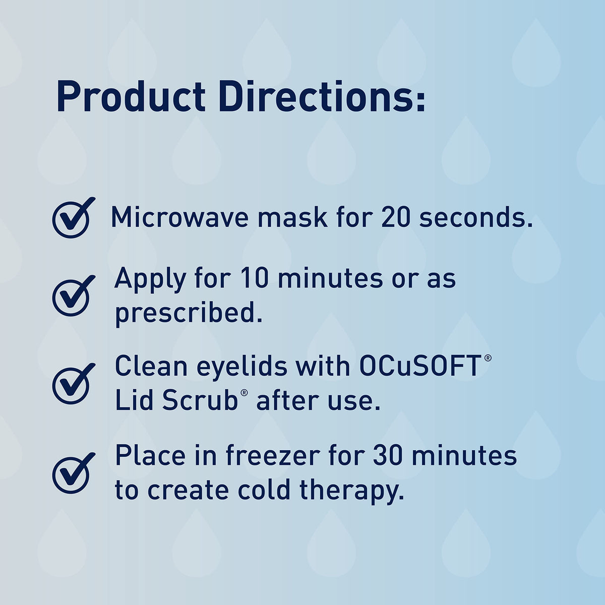 OCuSOFT Dry Eye Mask Basic soft cover ensures comfortable wear.