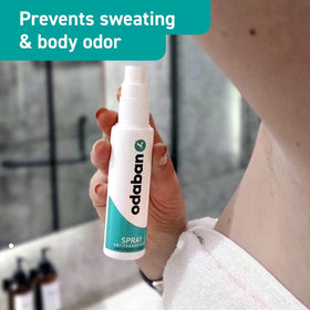 Odaban Antiperspirant Spray fragrance-free for sensitive skin and irritation relief.