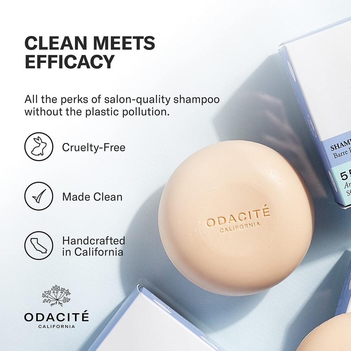 ODACITE argan coconut formula adds shine and softness.