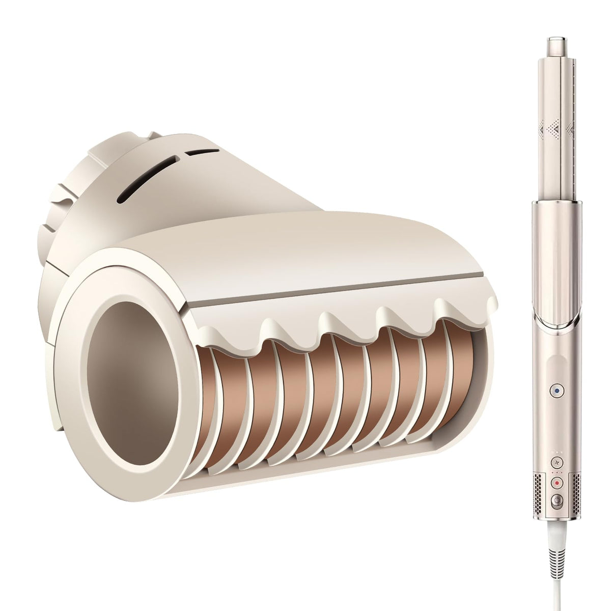 Odashen finishing tool for Shark XSKHD4PA smooths flyaways for a sleek, salon-like finish.