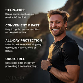 O'DEO natural mineral formula ingredient close-up.