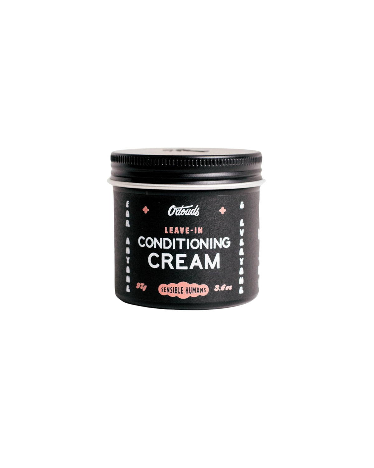 O'Douds Conditioning Cream bottle pour demonstrates easy application for frizz control.