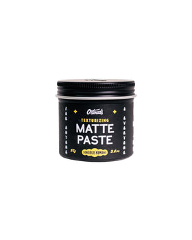 O'Douds Matte Paste bottle close-up showing strong hold and matte finish.