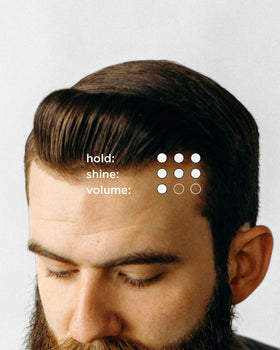 O'Douds Standard Pomade hands-styling demonstrates pliable hold for restyling.