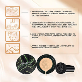 Applying with stamp method on OETUIOW Mushroom Head Air Cushion CC Cream