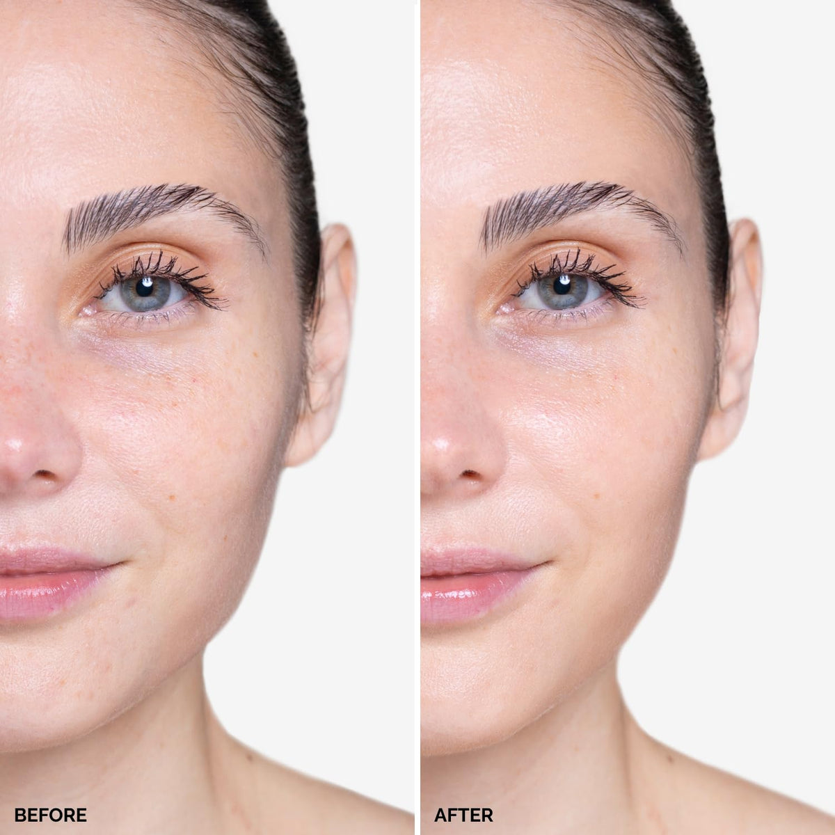 Hand applying OFIR primer creates a hydrated, radiant base.