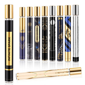 OFUN Cologne 10-pack bottles displayed for travel-friendly scent options.