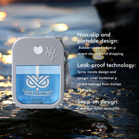 OFUN pocket-size travel case keeps fragrance on hand during trips.