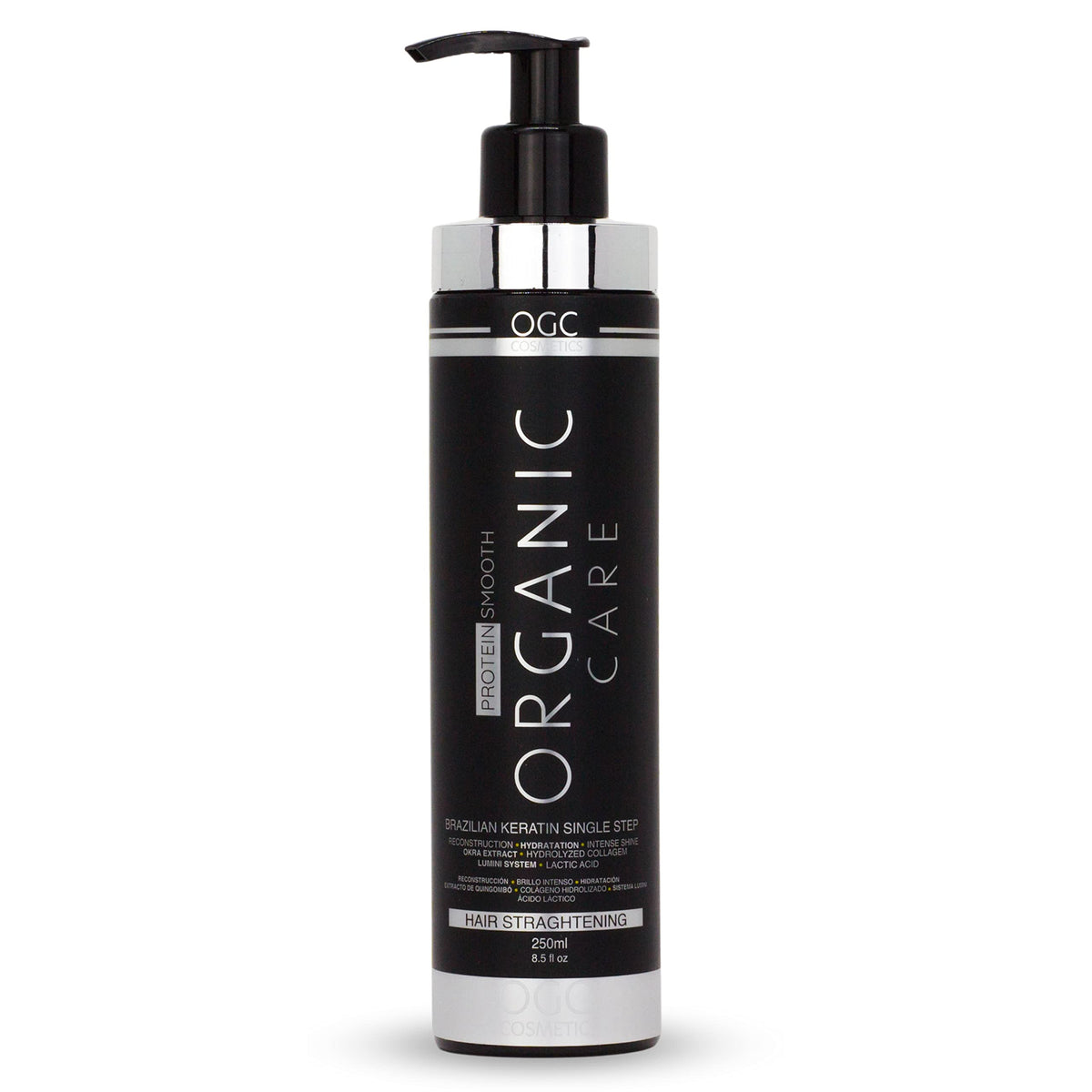 OGC Organic Care Protein Smooth application enables at-home salon-grade smoothing.