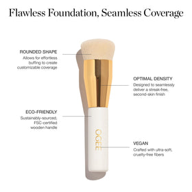 Ogee brush with sustainably sourced wooden handle designed for lasting performance.