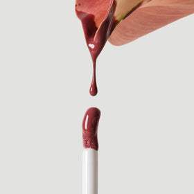 Ogee Beyond Clean Lip Gloss closeup highlights nourishing plant oils