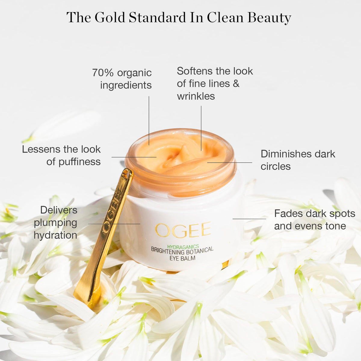 Ogee Botanical Eye Balm jar swirl shows rich texture for under-eye care