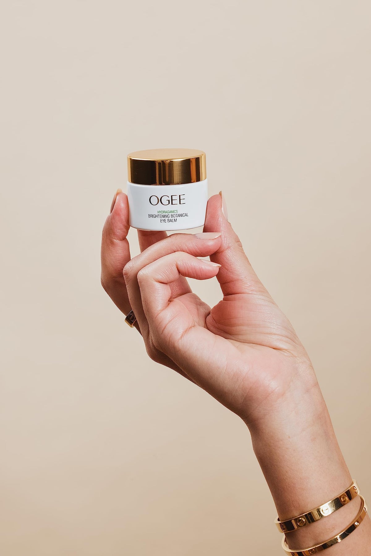 Ogee Botanical Eye Balm natural ingredients closeup hints at hydration