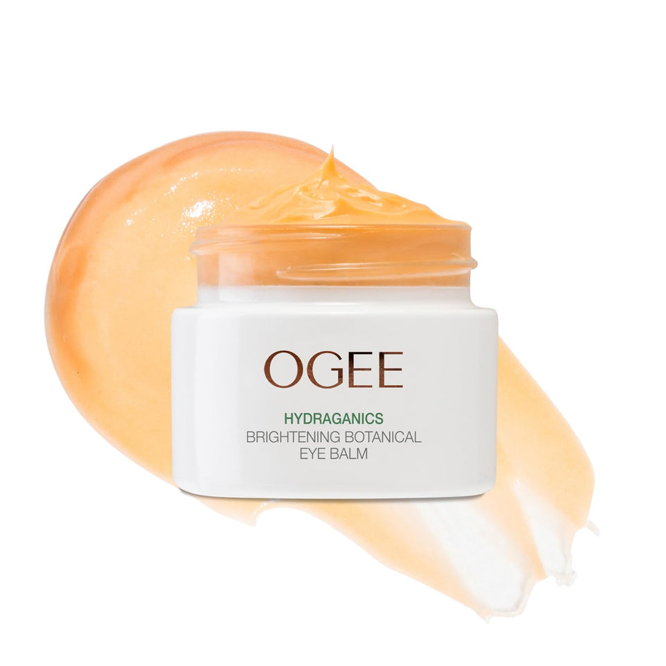 Ogee Botanical Eye Balm packaging closeup highlights organic quality and branding