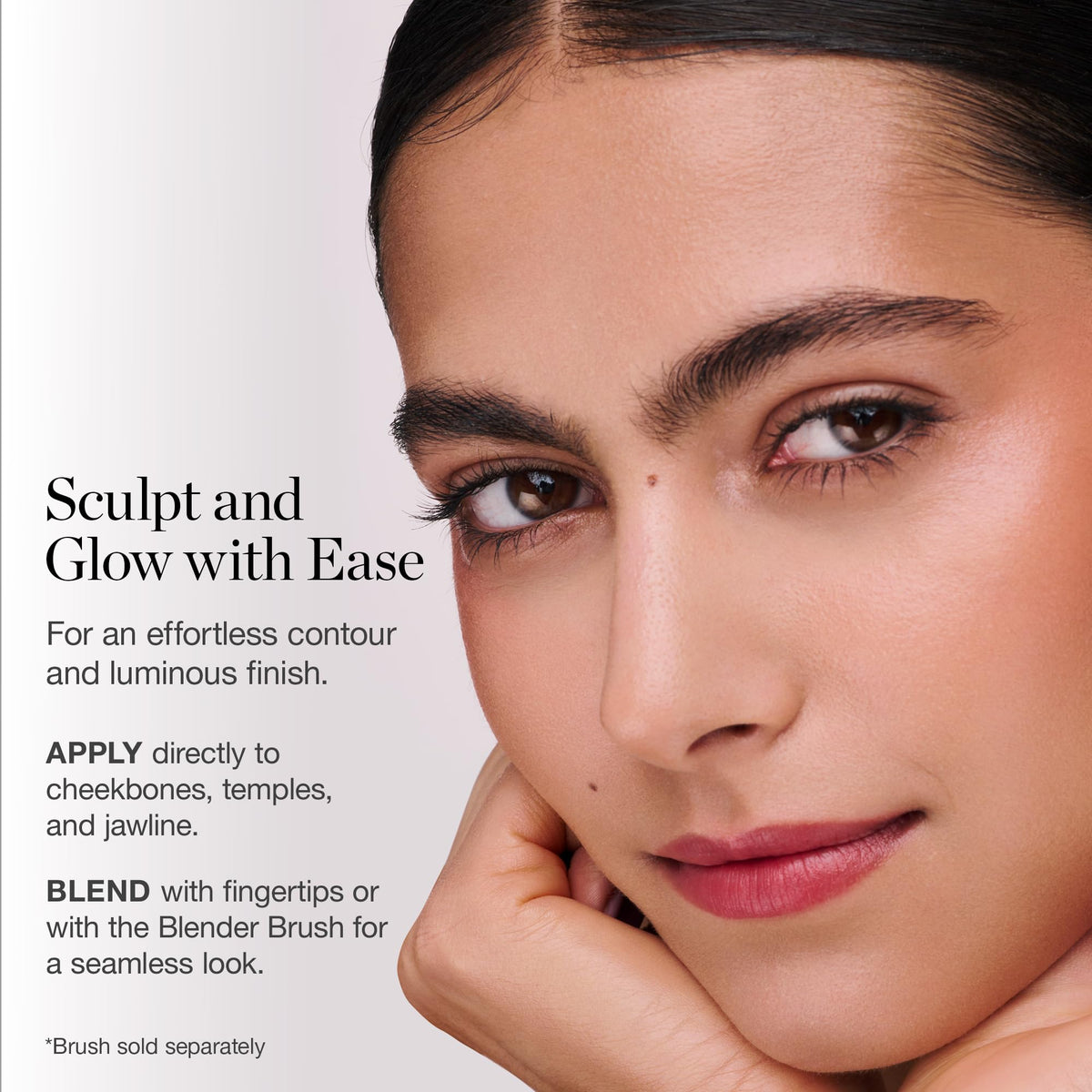 ogee bronze and blend duo brush application demonstrating smooth blending