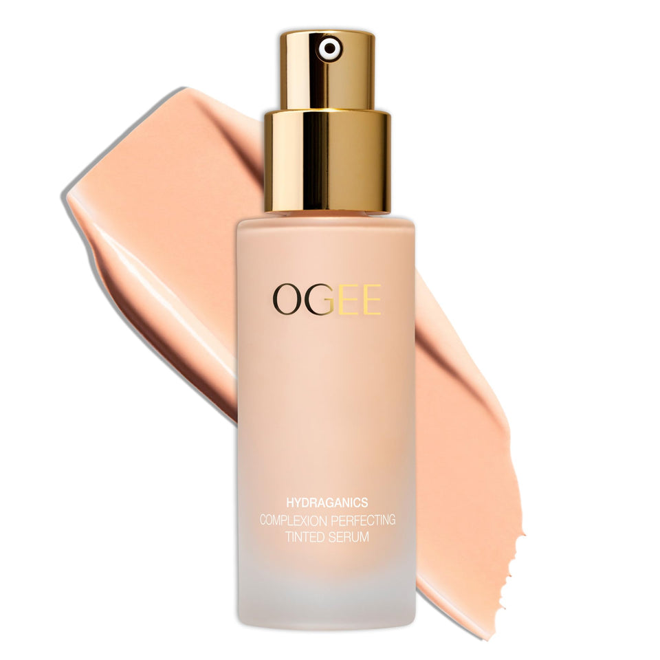 Ogee Complexion Perfecting Liquid Foundation bottle with pump for easy application