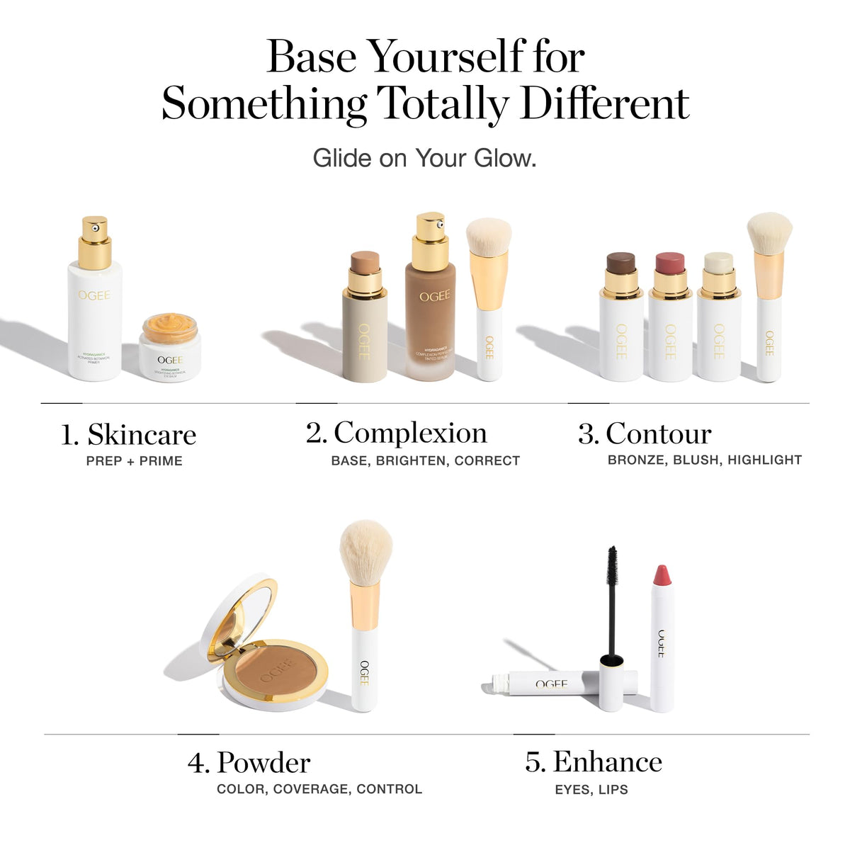 Ogee daisy flower ingredient highlights smoothing and brightening potential
