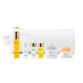 Ogee Discovery Set organic cotton beauty bag for travel and organization.