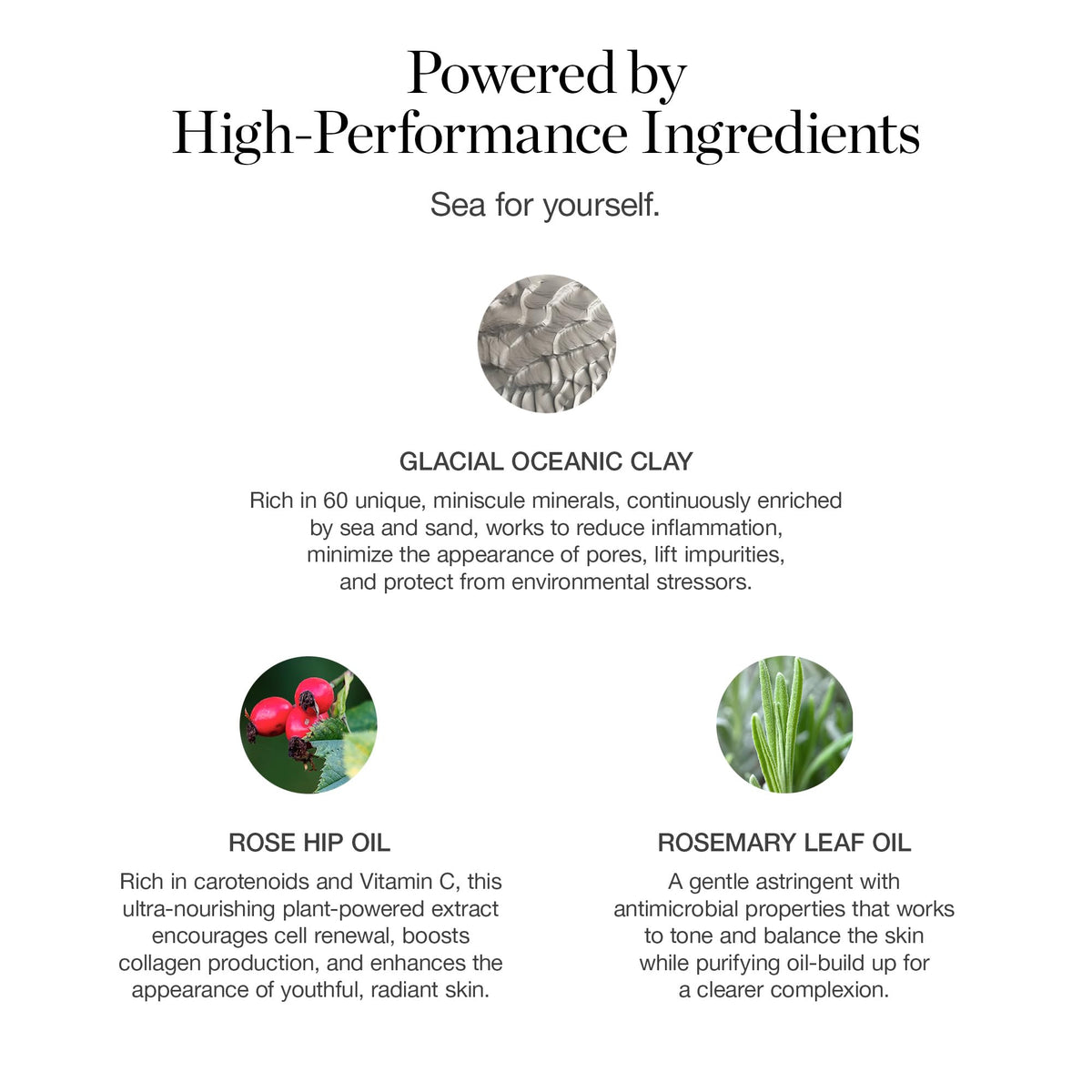 Ogee Glacial Clay Detox Mask being applied on skin for purification and a refreshing feel.