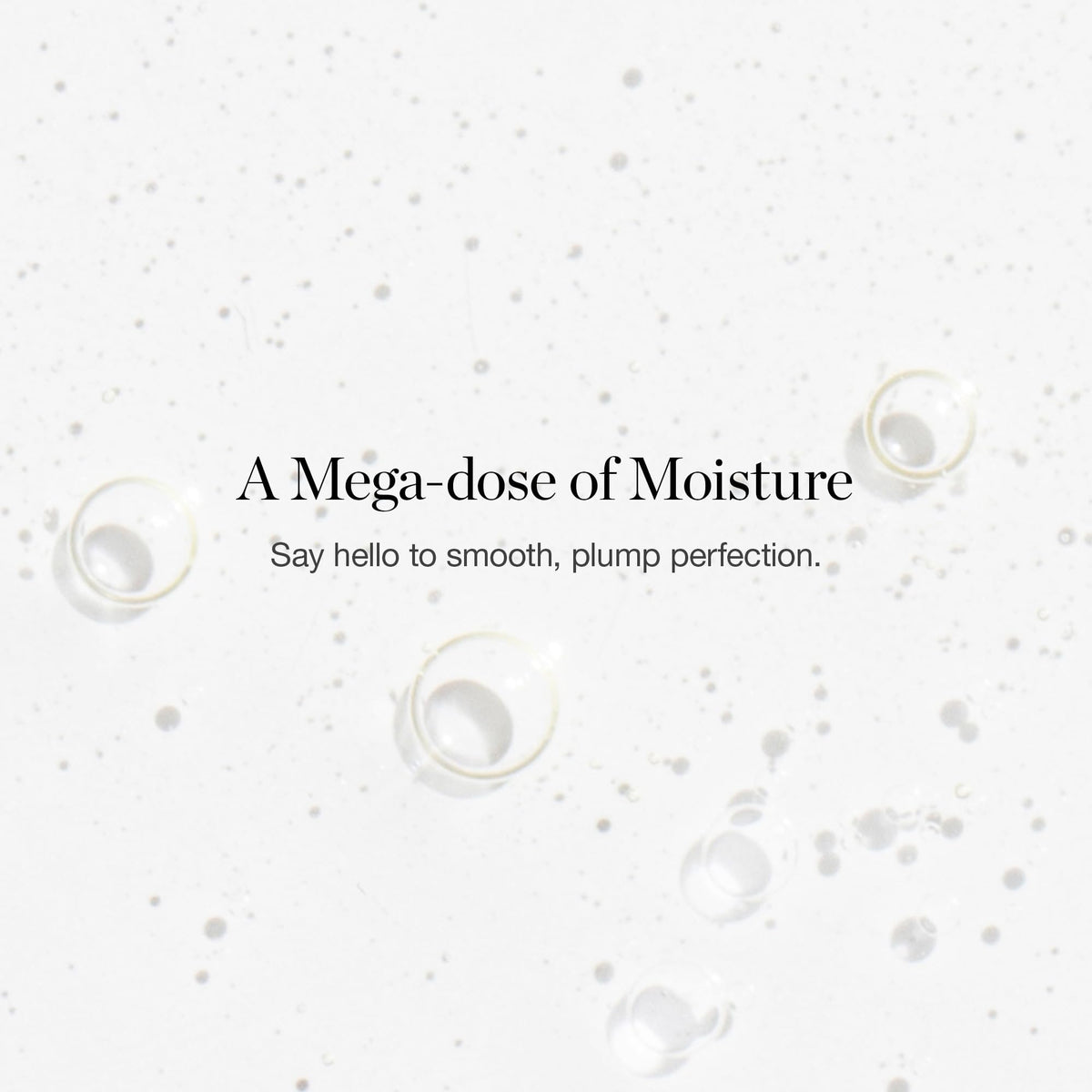 Drop of Ogee HA Elixir on skin illustrating quick absorption