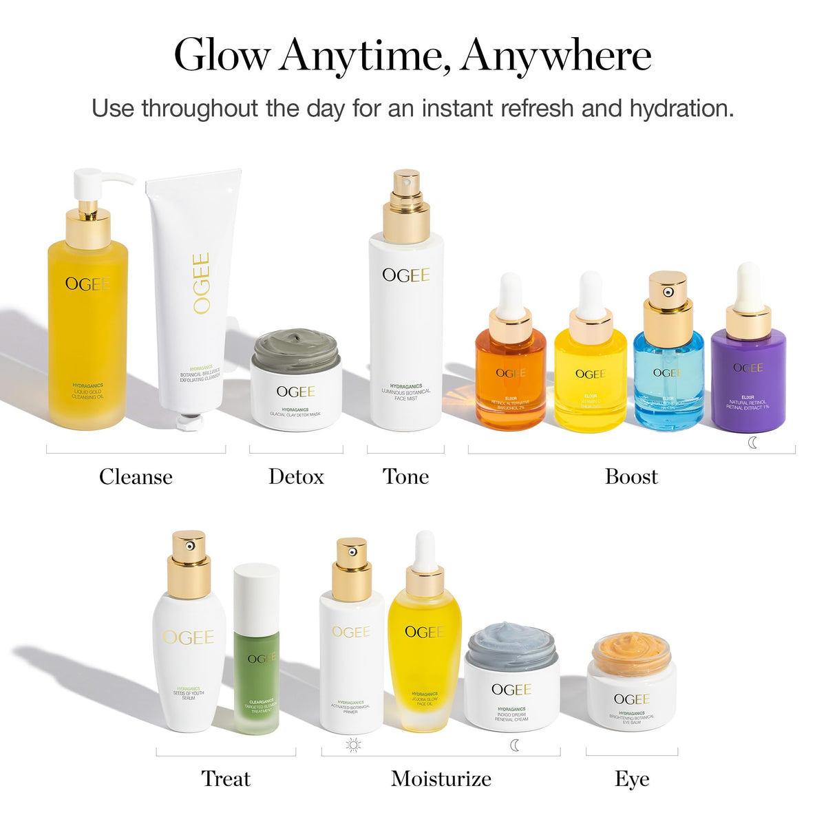 Ogee formula with Aloe Vera and oat extract for soothing moisture.
