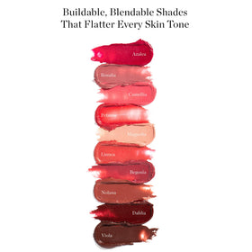 ogee petunia tinted lip oil texture illustrating melt-on feel
