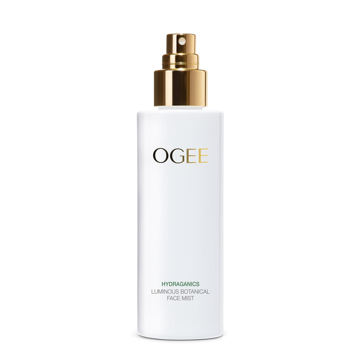 Ogee Rose Botanical Face Mist bottle highlights hydrating formula for dewy skin.