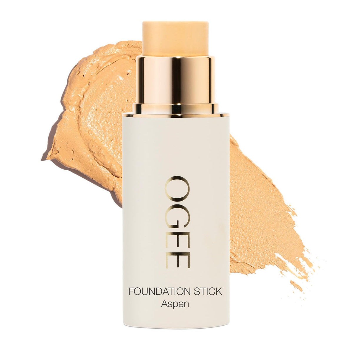 Ogee foundation stick Aspen 1.0W bottle with warm undertones for balanced complexion.