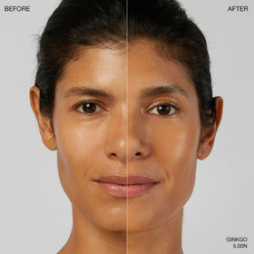 Ogee foundation on skin demonstrates seamless blend and balanced tone for a natural look.
