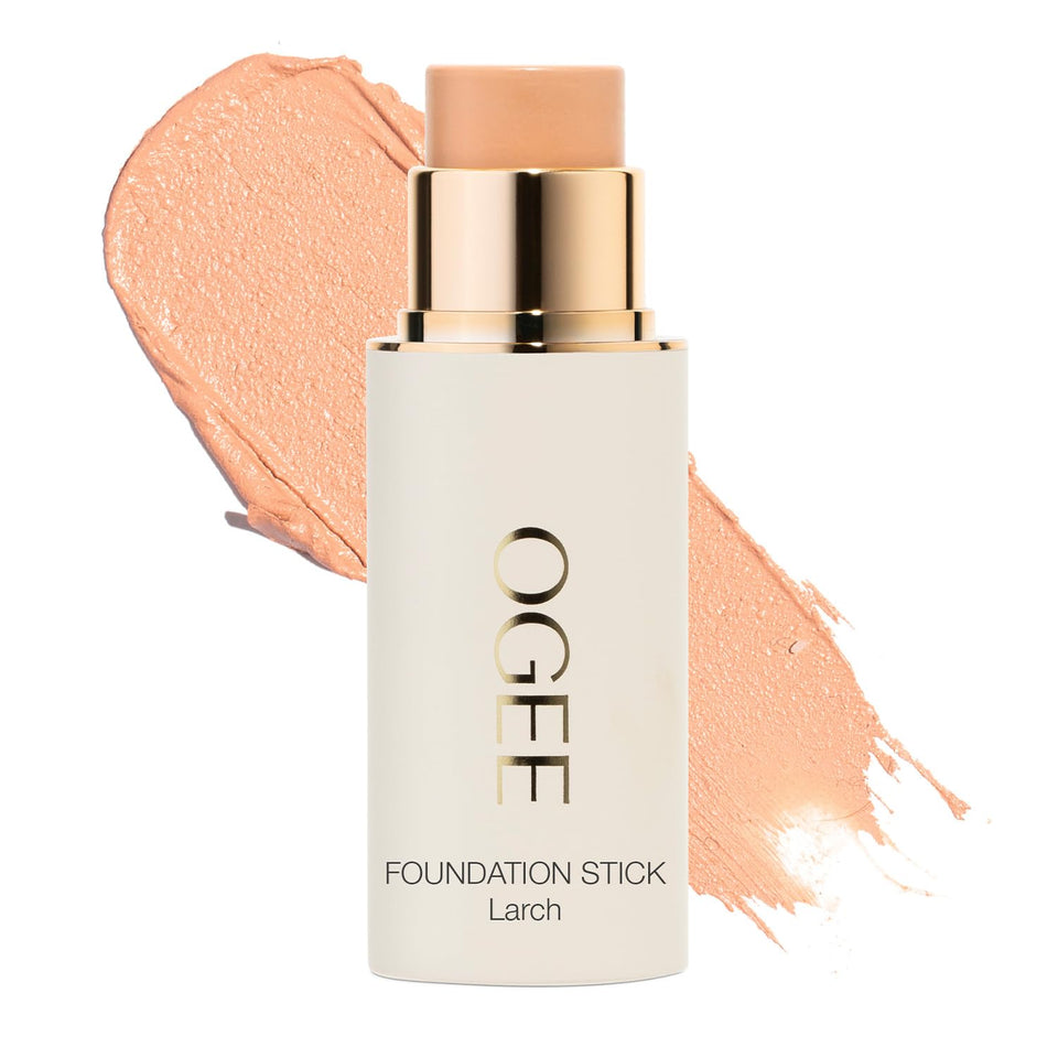 Ogee Sculpted Complexion Foundation Stick swatch shows natural balance and even tone.