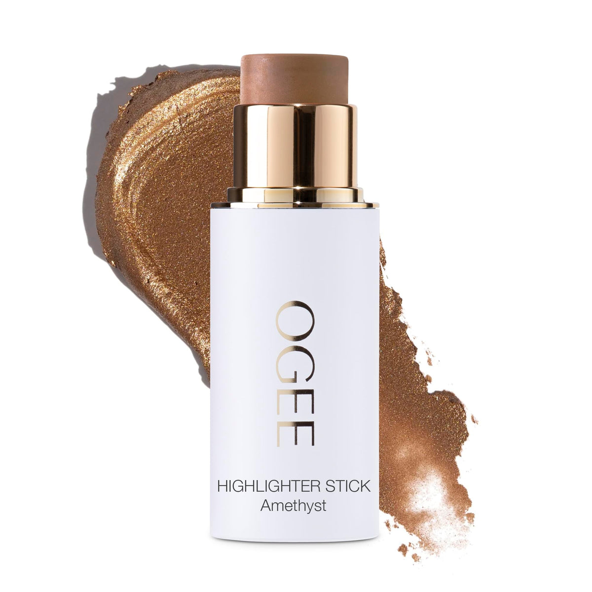 Ogee Sculpted Face Stick Amethyst soft champagne shimmer for a natural glow