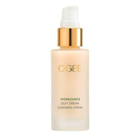 Ogee Silk Dream Cleanser bottle close-up demonstrates gentle daily cleansing