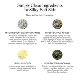 Ogee Silk Dream Cleanser travel-size packaging close-up for skincare on the go