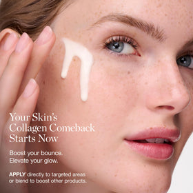 Ogee Vegan Collagen Boost Elixir dropper delivering peptides for radiant skin.