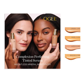 Ogee Vitamin C indicates brightening and even tone without heaviness.