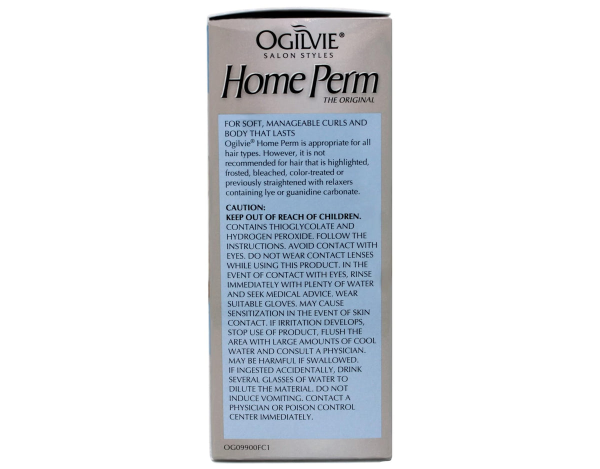 OGILVIE Home Perm step-by-step guide enables at-home professional-looking results.