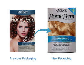 OGILVIE Home Perm waves and curls on normal hair offering long-lasting bounce.
