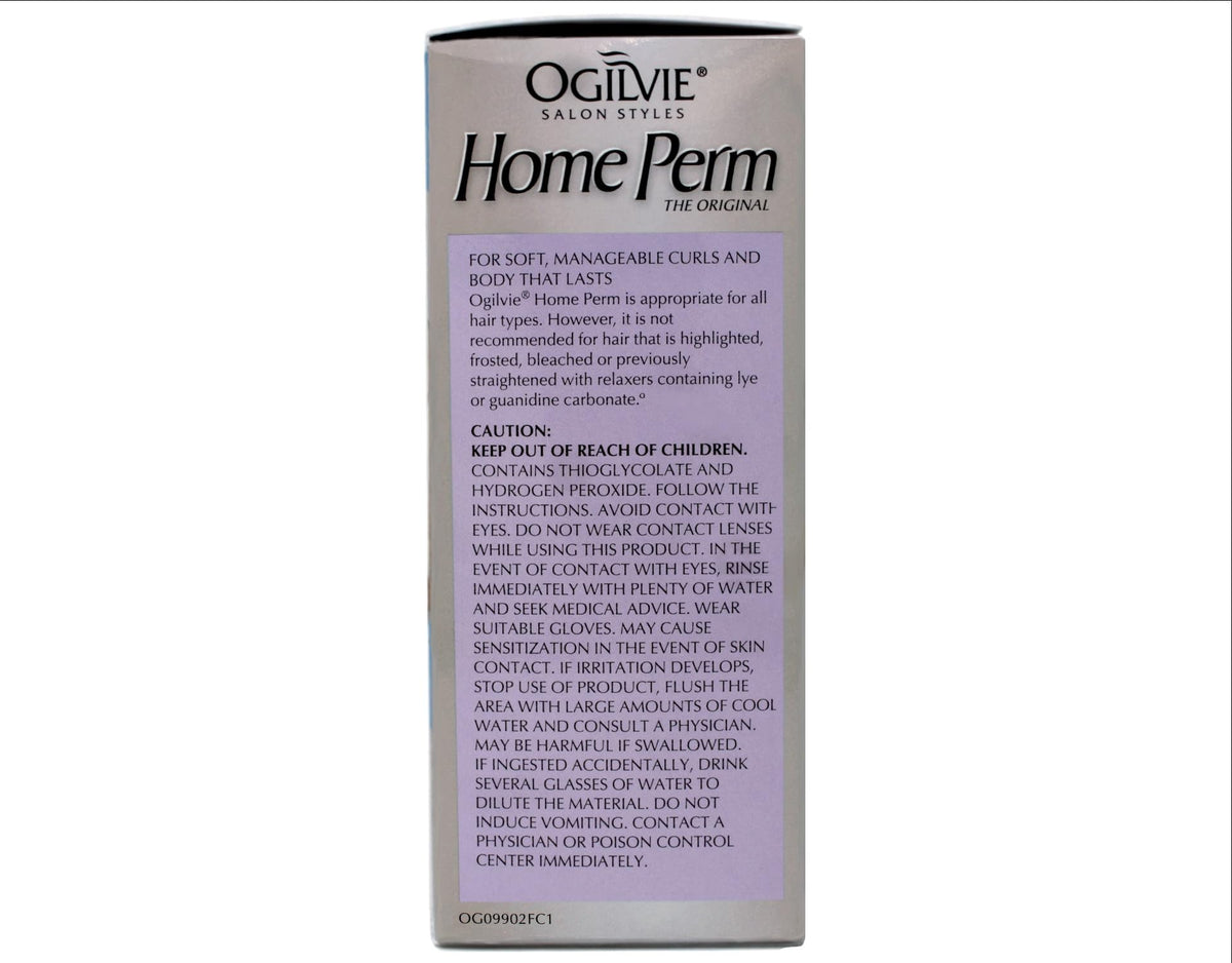 Ogilvie perm kit color-treated results with shine.
