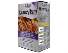 Ogilvie silky-soft hair after perm close-up, showing smooth texture.