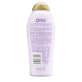 Collection display featuring OGX Amethyst Lavender products for complete routines