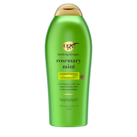 OGX Clarifying Strength Rosemary Mint Conditioner bottle for oil-control hair
