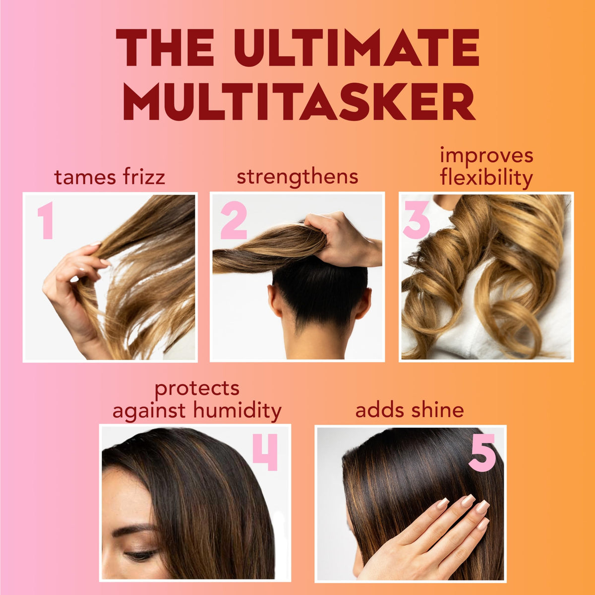 OGX conditioner dispenser shown for easy, mess-free application on wet hair